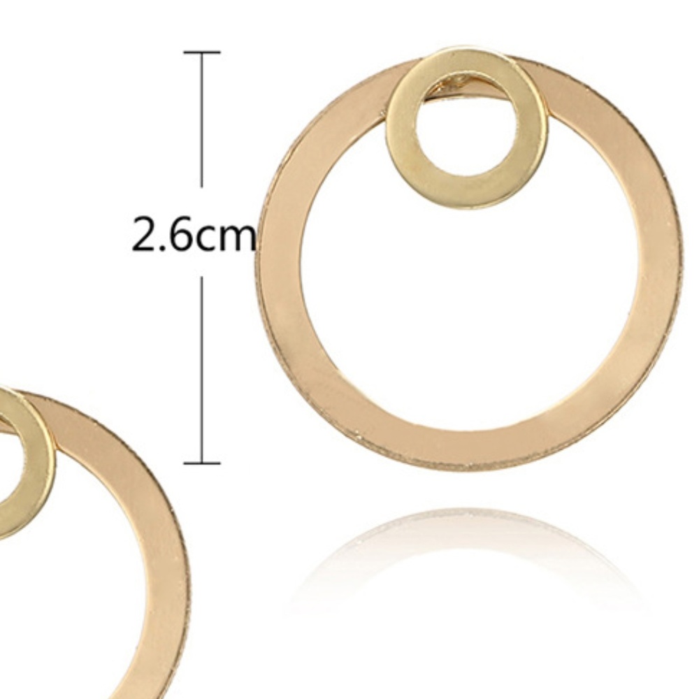 AURORA | Moon Backed Statement Stud Earring Jacket - Picture 3 of 4